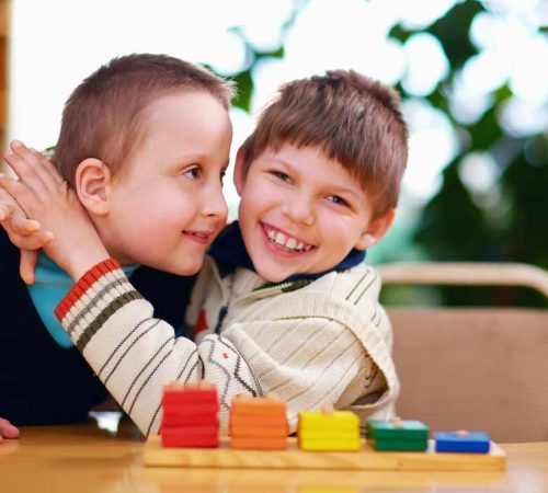 Happy Kids With Disabilities In Preschool — Disability Care Services in Kingswood, NSW